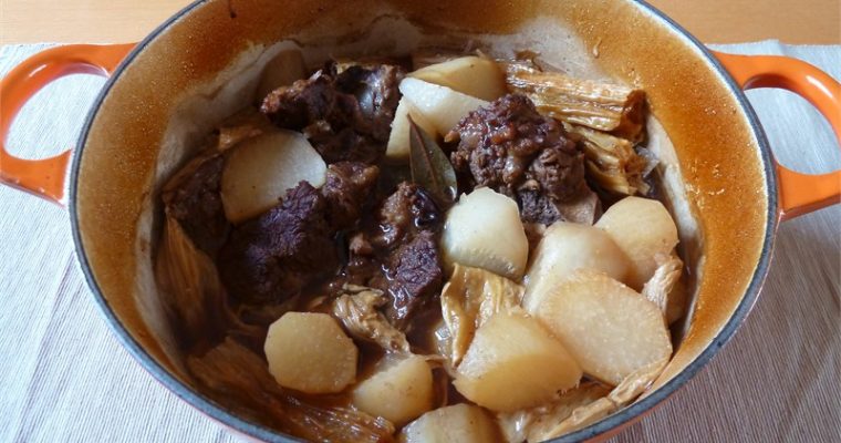 Chinese Braised Beef with Mooli and Beancurd Sheets