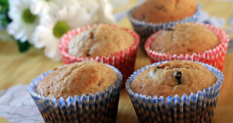 Breakfast muffins with Apricot, Prunes and Raisins